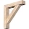 Ekena Millwork Traditional Block Smooth Bracket w/ Offset Brace, Douglas Fir, 7 1/2"W x 38"D x 38"H BKT0806X38X38TRA05SDF - alternate 1